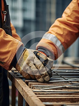 Construction workers on the job site