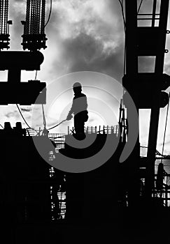 Construction workers outdoors