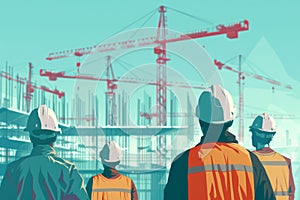 Construction Workers at Site