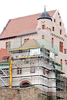 Construction works Alzenau Castle