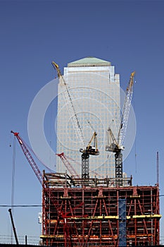 Construction at world trade center NYC