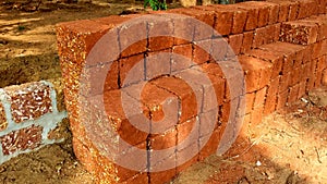 Constructional red bricks