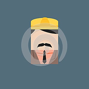 Constructionengineer. Vector illustration decorative design
