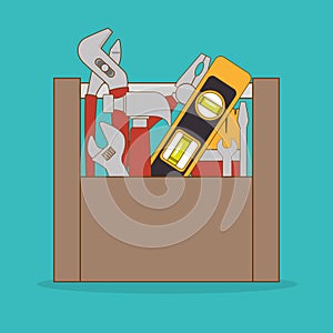 Constructions and tools theme design.