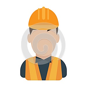 Constructionworker. Vector illustration decorative design
