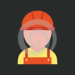 Constructionworker. Vector illustration decorative design