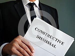 Constructive dismissal agreement papers