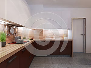 Constructivism style kitchen photo