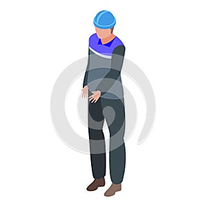 Constructor assignment icon, isometric style