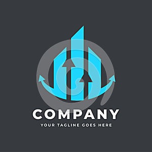 Consult stats logo template | Growth