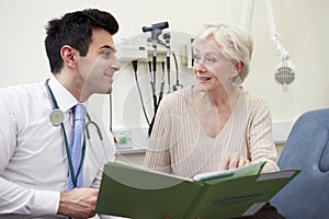 Consultant Discussing Test Results With Patient