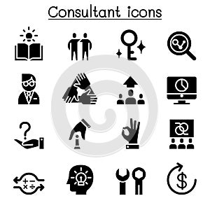 Consultant & Expert icon set
