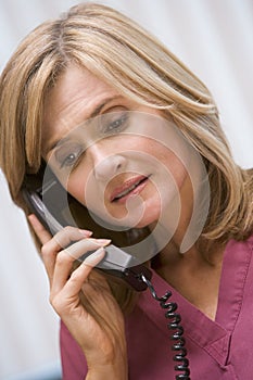 Consultant phoning client with bad news
