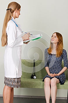 Consultation in a clinic