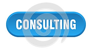 consulting button. rounded sign on white background