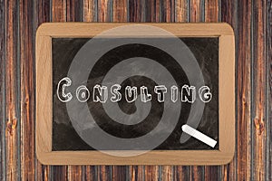 Consulting - chalkboard