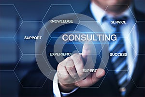 Consulting Expert Advice Support Service Business concept