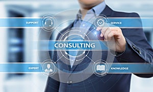 Consulting Expert Advice Support Service Business concept