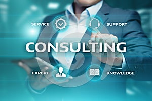Consulting Expert Advice Support Service Business concept photo