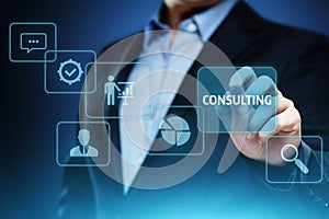 Consulting Expert Advice Support Service Business concept