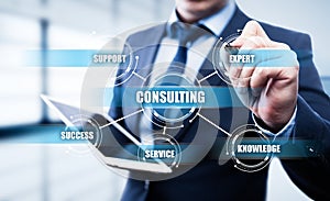 Consulting Expert Advice Support Service Business concept photo