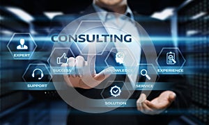 Consulting Expert Advice Support Service Business concept