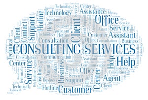 Consulting Services word cloud.