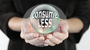 Consume Less Campaign Bubble Concept