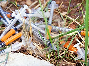 Consumed syringes