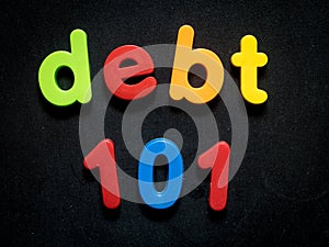 Consumer debt concept