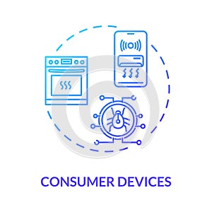 Consumer devices concept icon