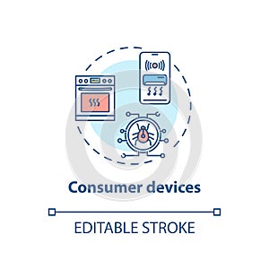 Consumer devices concept icon