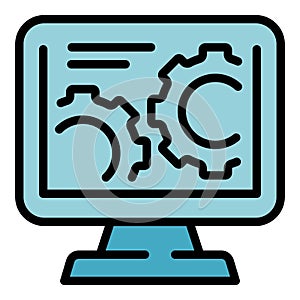 Consumer electronic icon vector flat