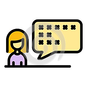 Consumer feedback icon vector flat