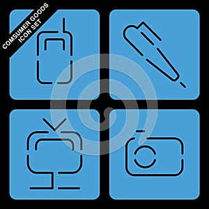 Consumer goods icon set