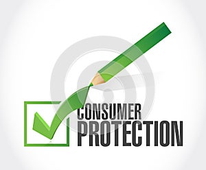 consumer protection checkmark illustration