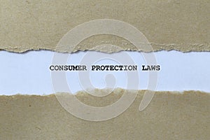 Consumer Protection Laws on white paper