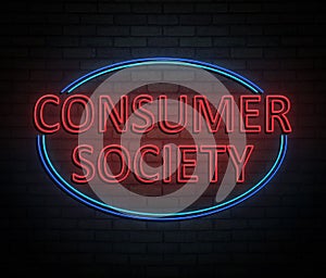 Consumer society concept.