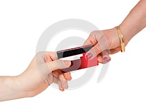 Consumerism buying and paying with credit card