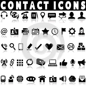 Contac icons set