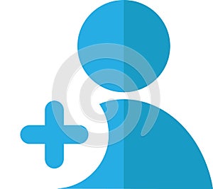 Contact add smartphone app button icon vector
