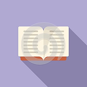 Contact book icon flat vector. Web interface