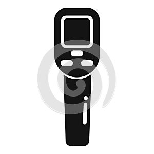 Contact gun icon simple vector. Digital thermometer