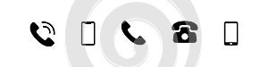 Contact icon phone mobile call icon