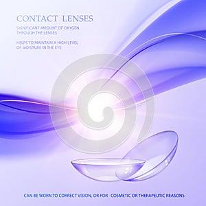 Contact lens concept.