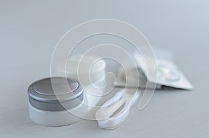 Contact lenses and accessories - tweezers, case