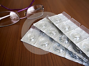 Contact lenses with glasses