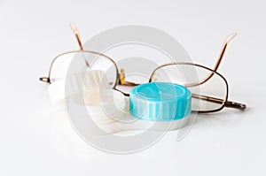 Contact lenses and glasses