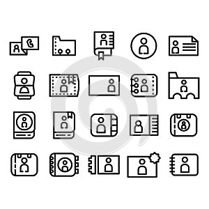 contact mobile technology icon set
