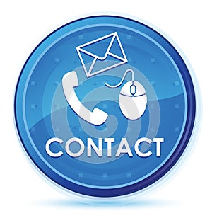 Contact (phone email and mouse icon) midnight blue prime round button